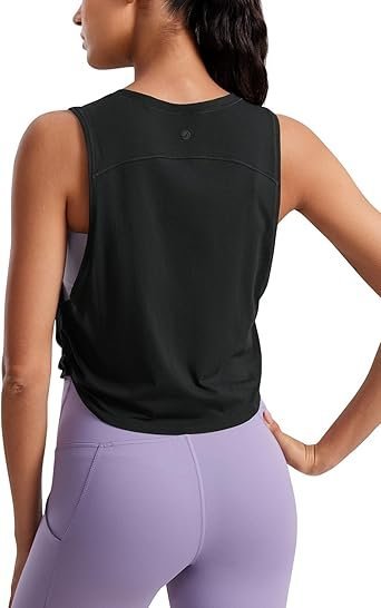619CIeLl29L._AC_SX342_.jpg CRZ YOGA Pima Cotton Cropped Tank