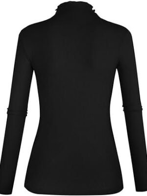 61EFx0Zk3ZL._AC_SX342_.jpg POPZONE Women's Ribbed Knit Tee