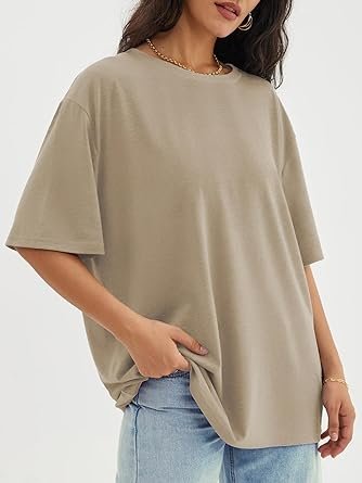 71CxbCaPibL._AC_SY445_.jpg ATHMILE Women's Oversized Tee