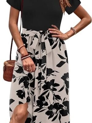 71YUeX0ZdIL._AC_SX342_.jpg Zeagoo Women's Midi Dress with Pockets 2025