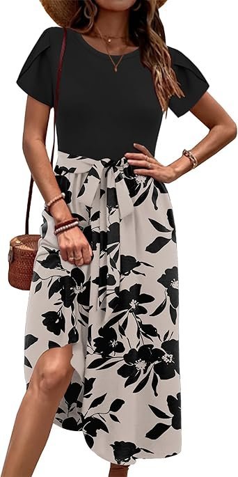 71YUeX0ZdIL._AC_SX342_.jpg Zeagoo Women's Midi Dress with Pockets 2025