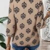71bZXhgkdeL._AC_SY445_.jpg SHEWIN Women's Casual V Neck Floral Blouse