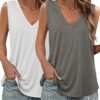 71guAogCvXL._AC_SX342_.jpg KKJ 2 Pack Womens Tank Tops