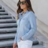 71iwoEhQJFL._AC_SX342_.jpg luvamia Denim Shirt Women Chambray Jean Western Shirts Long Sleeve Button Down Tops