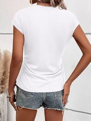 Bliwov Women's Summer Cap Sleeve Tops