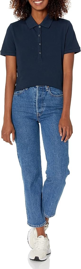 812mqsrLndL._AC_SX342_.jpg Amazon Essentials Women's ShortSleeve Polo Shirt (Available in Plus Size)