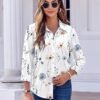 8143B6jwSvL._AC_SX342_.jpg Zeagoo Women's Floral Button Down Shirts