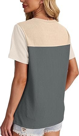 81KyXaKhOhL._AC_SY445_.jpg WIHOLL Women's Color Block Knit Top