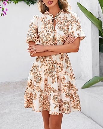 81QPXFVLOnL._AC_SX342_.jpg BTFBM Women Summer Floral Short Dress