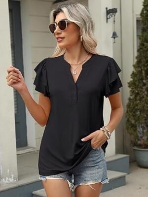 ANRABESS Women's Ruffle Blouse