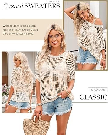 81oNj-K-wdL._AC_SY445_.jpg Dokotoo Women's Summer Crochet Sweater
