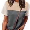 81q93umCj5L._AC_SY445_.jpg WIHOLL Women's Color Block Knit Top