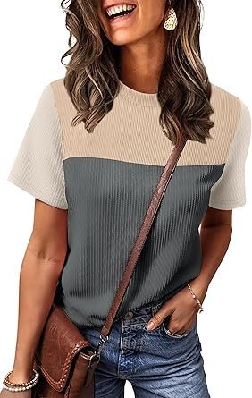 81q93umCj5L._AC_SY445_.jpg WIHOLL Women's Color Block Knit Top