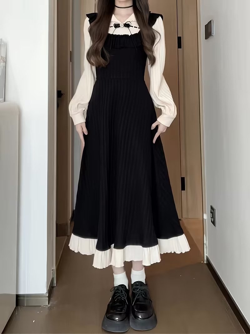 WhatsApp-Image-2025-12-23-at-10.24.40.jpeg Spring Gentle Black Splicing Dress