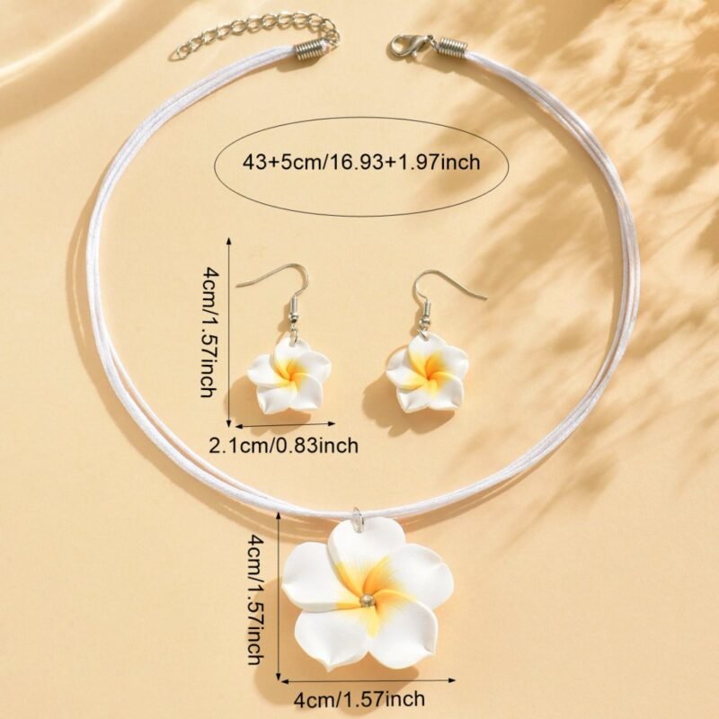 2ed1ef95caf84abc9e9b45bc2e986e86-goods.jpeg Tropical Bloom Jewelry Set Plumeria Earrings & Necklace Duo