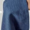 Women's Everyday Comfortable Elastic Waist Wide-Leg Pants – Navy