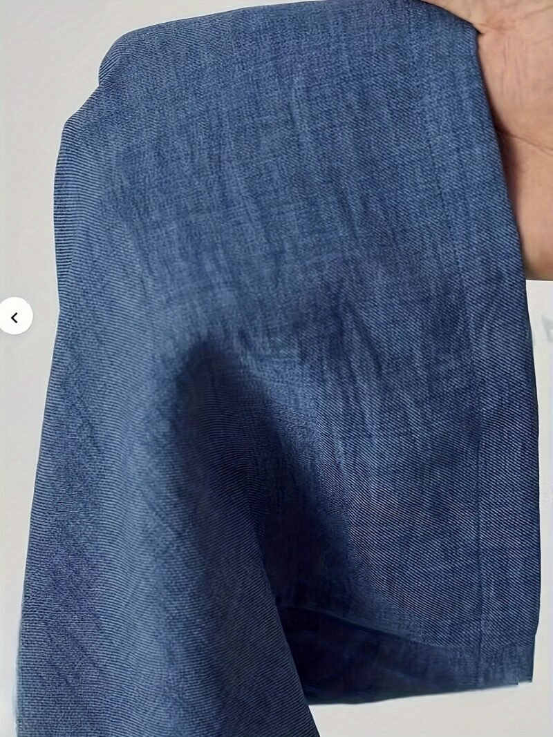Women's Everyday Comfortable Elastic Waist Wide-Leg Pants – Navy