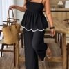 866e6c71-6acf-4140-8d2e-eb00e0903e31.jpg Plus Size Colour-Block Camisole & Pants Set
